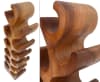 Suar Wood 12 Bottle Wine Holder in Natural Finish by AFD Home - AFD-12017348 - Image 4 of 0