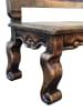 Juliana Peruvian Half Round Bench in Dark Sienna and Brown Finish by AFD Home - AFD-12017444 - Image 4 of 0
