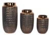 3 Piece Copper Illusion Vases in Copper and Black Finish by AFD Home - AFD-12017545 - Image 2 of 0