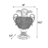 Crystal Handle Vase in Silver and Black Finish by AFD Home - AFD-12017558 - Image 5 of 0