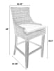 Kuba Weave Alfresco Bar Stool in Grey and White Wash Finish by AFD Home - AFD-12017956 - Image 4 of 0