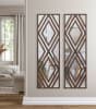 Aspen Modern Double Diamond Mirror in Dark Wood Finish by AFD Home - AFD-12018074 - Image 2 of 0