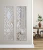 Aspen Diamond Mirror in Silver Leaf Finish by AFD Home - AFD-12018075 - Image 2 of 0