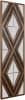 Aspen Contemporary Double Diamond Mirror in Dark Wood Finish by AFD Home - AFD-12018076 - Image 4 of 0