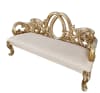 Platine Heavy Carved Bench in Multilayer Silver Finish by AFD Home - AFD-12018158 - Image 4 of 0