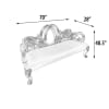 Platine Heavy Carved Bench in Multilayer Silver Finish by AFD Home - AFD-12018158 - Image 5 of 0
