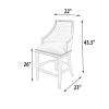 Farmhouse Barrel Counter Stool in Natural Wood Finish by AFD Home - AFD-12018168 - Image 5 of 0