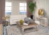 Mountain Studios Curved Console Table in White Wash Finish by AFD Home - AFD-12018202 - Image 2 of 0