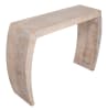 Mountain Studios Curved Console Table in White Wash Finish by AFD Home - AFD-12018202 - Image 3 of 0