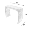 Mountain Studios Curved Console Table in White Wash Finish by AFD Home - AFD-12018202 - Image 5 of 0