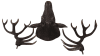 Imperial Grand Stag Head Wall Decor in Hand-Painted Bronze Tone Finish by AFD Home - AFD-12018283 - Image 4 of 0