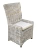 Kuba Weave Prairie Dining Armchair in Grey and White Wash Finish by AFD Home - AFD-12018296 - Image 1 of 0