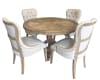 Farmhouse 5 Piece Round Dining Table Set in Light Brown by AFD Home - AFD-12018571 - Image 1 of 0