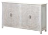 Carved Lace 4 Door Sideboard in White Wash Finish by AFD Home - AFD-12018726 - Image 1 of 0