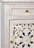 Carved Lace Harlow Side Cabinet in Antiqued White Finish by AFD Home - AFD-12018730 - Image 4 of 0
