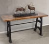 Mango Industrial Console Table in Mango Parquet Wood by AFD Home - AFD-12018742 - Image 1 of 0