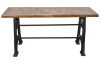 Mango Industrial Console Table in Mango Parquet Wood by AFD Home - AFD-12018742 - Image 2 of 0