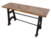 Mango Industrial Console Table in Mango Parquet Wood by AFD Home - AFD-12018742 - Image 3 of 0