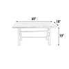 Mango Industrial Console Table in Mango Parquet Wood by AFD Home - AFD-12018742 - Image 5 of 0