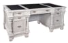 Mystique Mahogany Monarch Executive Desk in Grey Finish by AFD Home - AFD-12018847 - Image 1 of 0