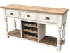 Farmhouse Wine Rack Console Table in White Chalk Finish by AFD Home - AFD-12018855 - Image 2 of 0