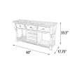 Farmhouse Wine Rack Console Table in White Chalk Finish by AFD Home - AFD-12018855 - Image 5 of 0