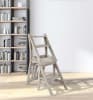 Library Chair Stepladder in Mystique Gray Finish by AFD Home - AFD-12019130 - Image 2 of 0