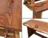 Long Modern Live Edge 3 Piece Outdoor Dining Set in Black Walnut by AFD Home - AFD-12019155 - Image 3 of 0