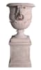 Large Lion Urn on Base in Authentic Stone Cast Finish by AFD Home - AFD-12019173 - Image 2 of 0