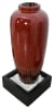 Red Bubbling Outdoor Garden Vase Fountain in Adobe Red Finish by AFD Home - AFD-12019230 - Image 1 of 0