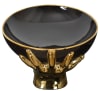 Black Bowl Held by Gold Hands in Gold and Black Finish by AFD Home - AFD-12019379 - Image 4 of 0