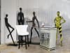 Modern Black Man with Hoop Statue in Modern Bronze/Black Finish by AFD Home - AFD-12020087 - Image 4 of 0