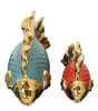 2 Piece Colorful Golden Accent Fish in Red and Blue by AFD Home - AFD-12020198 - Image 3 of 0