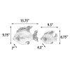 2 Piece Colorful Golden Accent Fish in Red and Blue by AFD Home - AFD-12020198 - Image 5 of 0