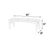 Mountain Tannery Leather Bench in Natural Wood Finish by AFD Home - AFD-12020410 - Image 3 of 0