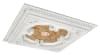 Four Leaf Clover Square Chandelier Ceiling Medallion in White and Gold by AFD Home - AFD-12020496 - Image 3 of 0