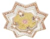 Eight Pointed Star Chandelier Ceiling Medallion in Ivory and Gold Finish by AFD Home - AFD-12020500 - Image 3 of 0