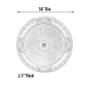 Blanco Round Chandelier Ceiling Medallion in Neutral White and Beige Finish by AFD Home - AFD-12020504 - Image 5 of 0