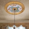 Cherubs Sky Round Chandelier Ceiling Medallion in Multi-Colored Finish by AFD Home - AFD-12020506 - Image 2 of 0