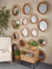 Suar Wood Large Mirror in Natural Wood Finish by AFD Home - AFD-12021162 - Image 2 of 0