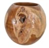 Large Teak Natural Vase in Brown Finish by AFD Home - AFD-12021163 - Image 2 of 0