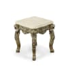 Platine Lion End Table with Marble Top in Champagne Golden and Silver Finish by AFD Home - AFD-12021175 - Image 3 of 0