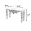 Platina Console Table in Cream Marfil Marble Top Finish by AFD Home - AFD-12021190 - Image 5 of 0