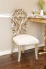 Platine Palace Cream Side Chair in Champagne Golden Silver Finish by AFD Home - AFD-12021786 - Image 2 of 0