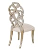 Platine Palace Cream Side Chair in Champagne Golden Silver Finish by AFD Home - AFD-12021786 - Image 3 of 0