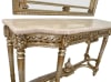 Platina Console Table with Mirror in Cream Marfil Marble Top Finish by AFD Home - AFD-12022016 - Image 4 of 0