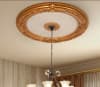 Round Ceiling Medallion in Beige and Golden Finish by AFD Home - AFD-12023903 - Image 2 of 0