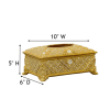 Jeweled Tissue Box in Gold Finish by AFD Home - AFD-12024342 - Image 5 of 0