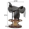 New Saddle Counter Stool in Brown Finish by AFD Home - AFD-12024616 - Image 5 of 0