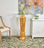 47 Inch Pedestal Table in Golden Finish by AFD Home - AFD-12024914 - Image 2 of 0
